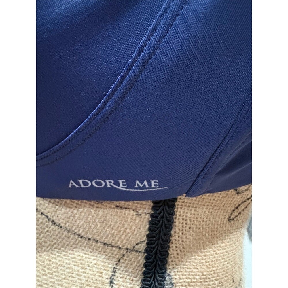 Adore Me Sports Bra Womens 38DDD Blue Colorblock Full Coverage Support - Picture 6 of 10